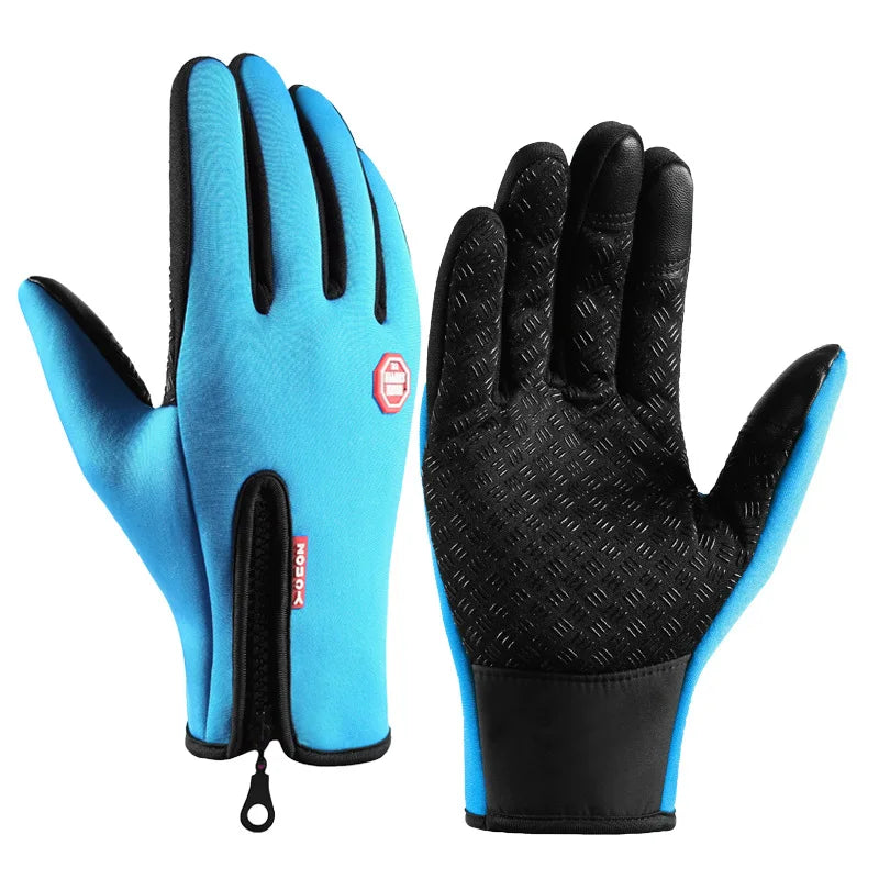 Hiking Gloves Full Finger Windproof Anti-Slip Waterproof Climbing Mount Bicycle Touch Screen Men Hiking Climbing Glove
