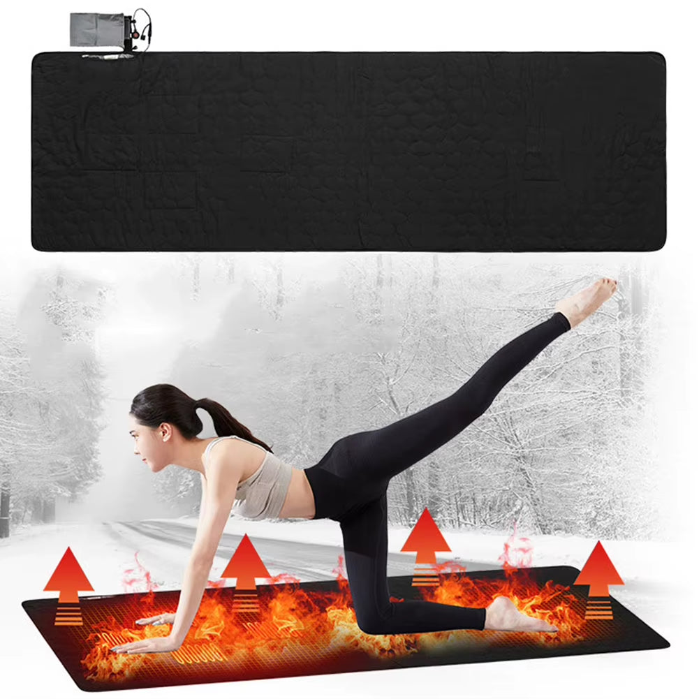 USB Heating Sleeping Mat Adjustable Temperature Camping Heated Sleeping Mattress Camping Warming Mattress for Camping Tent Mat