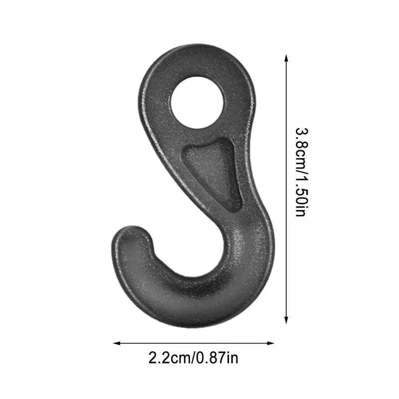 10Pcs Camping Awning Hook Clips Caravan Camper String Light Rope Clamp Tent Hooks Multi-Use RV Traveling Tent Clip Light Hanger