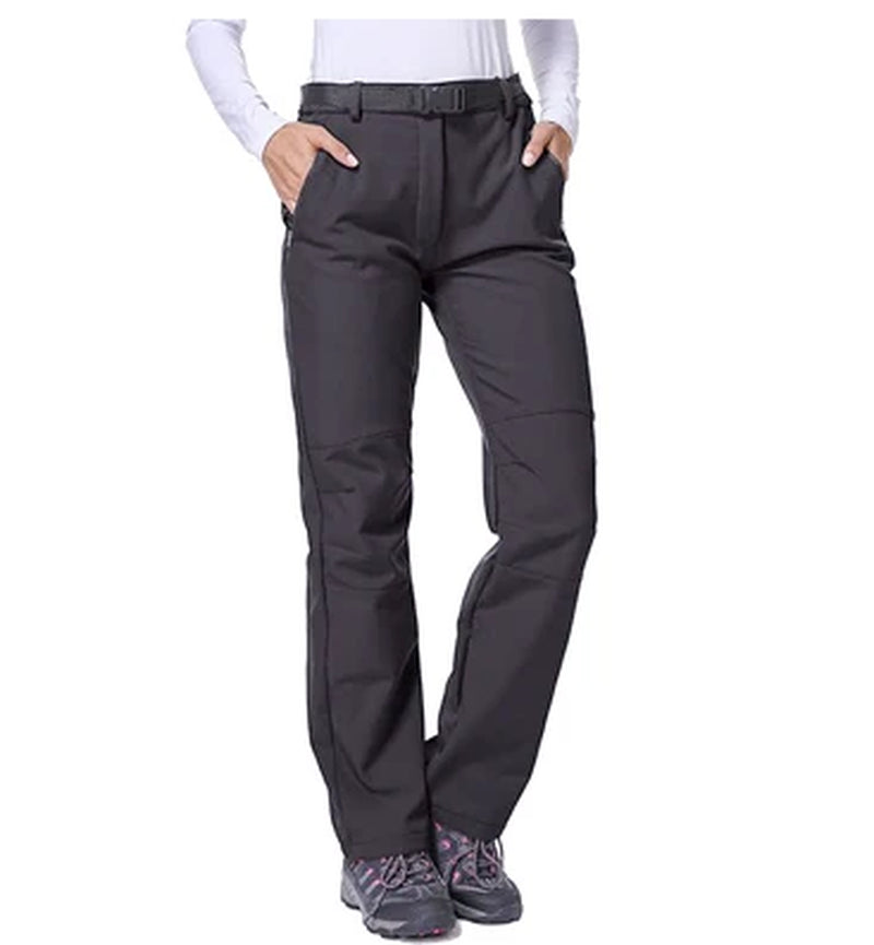 Women Winter Ski Trekking Pants Hiking Snow Autumn Outdoor Soft Shell Thick Cloth Keep Warm Windproof Warm Camping Trousers