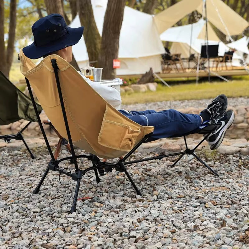 WESTTUNE Universal Camping Chair Foot Rest Folding Attachable Footrest Lightweight Footstool for Outdoor Fishing Beach Hiking