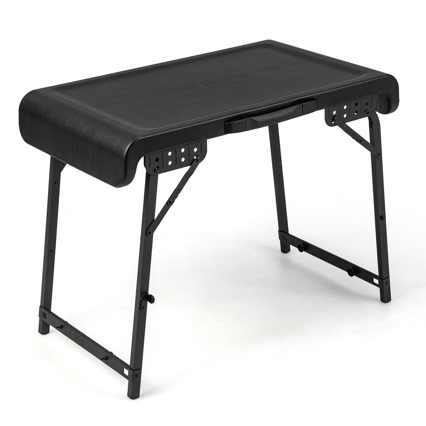 3-Piece Folding Table Stool Set with a Camping Table and 2 Retractable LED Stools