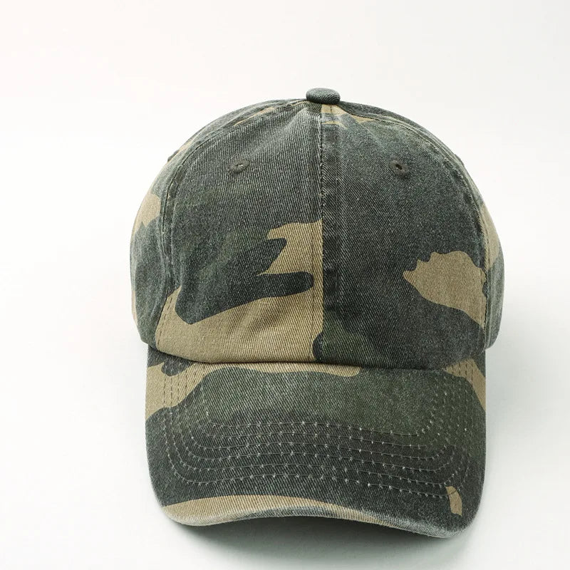 Unisex Hiking Camouflage Tactics Baseball Cap Leaves Jungle Hat Unstructured Cotton 6 Panel