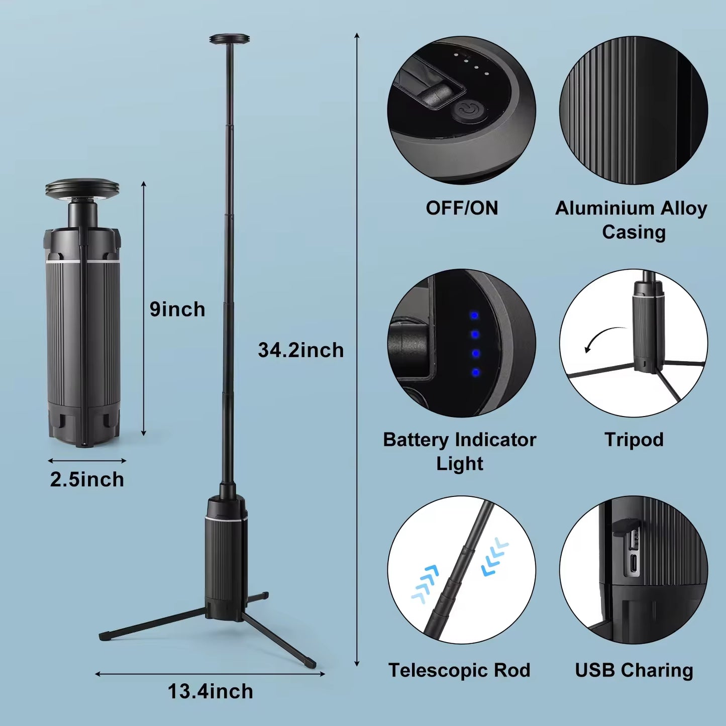 Camping Camping Retractable Outdoor High Brightness Portable Light