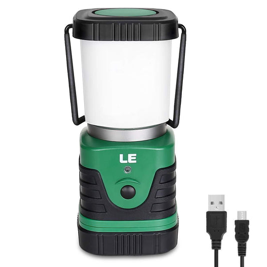 LE Rechargeable Camping Lantern, 1000 Lumen Camping Lights, 4 Modes Emergency