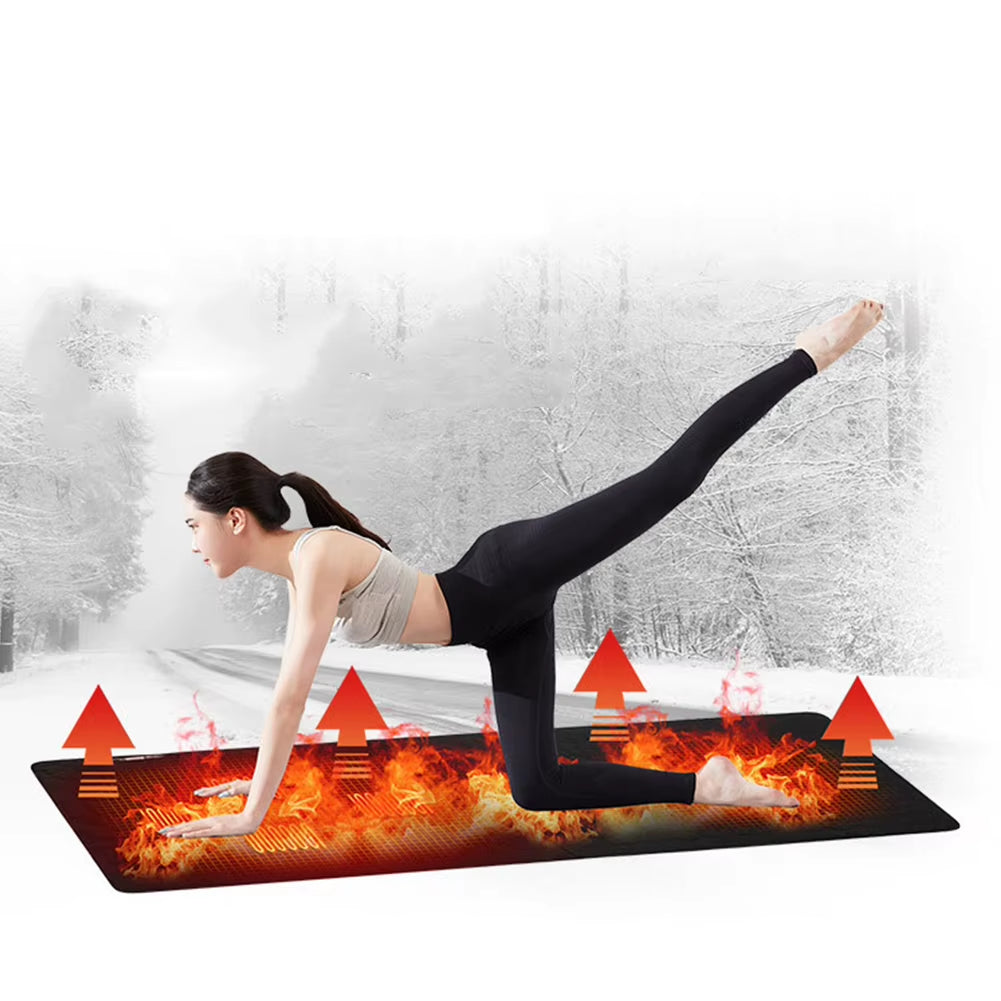 USB Heating Sleeping Mat Adjustable Temperature Camping Heated Sleeping Mattress Camping Warming Mattress for Camping Tent Mat