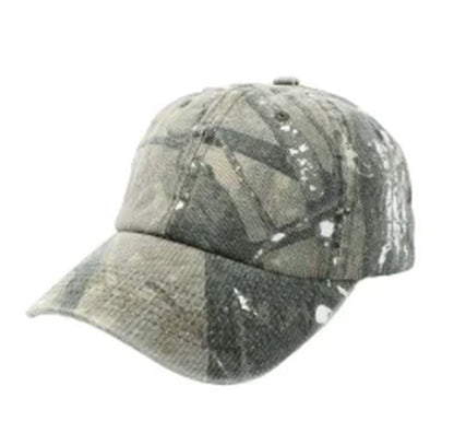 Unisex Hiking Camouflage Tactics Baseball Cap Leaves Jungle Hat Unstructured Cotton 6 Panel