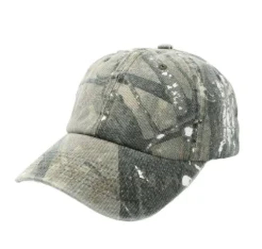 Unisex Hiking Camouflage Tactics Baseball Cap Leaves Jungle Hat Unstructured Cotton 6 Panel