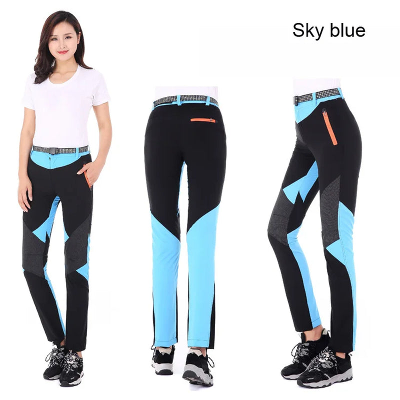 THE ARCTIC LIGHT Outdoor Women Sports Hiking Mountain Climbing Pants Quick Dry Waterproof Windproof Trousers Lady