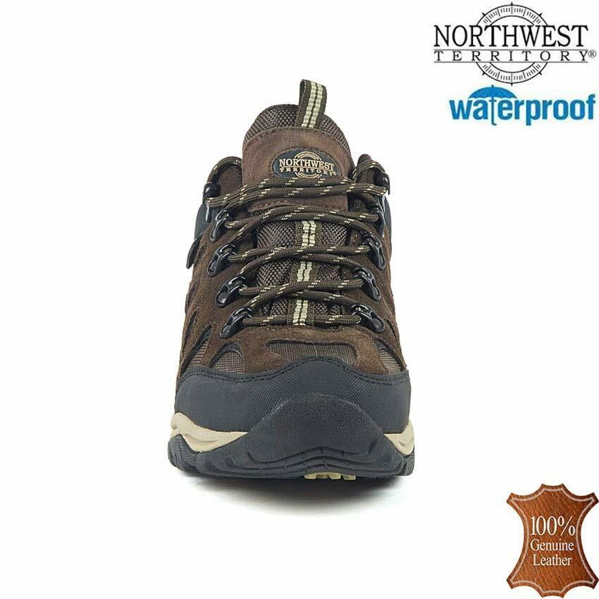 Mens NORTHWEST Leather Walking Hiking Waterproof Ankle Boots Trainers Shoes Size