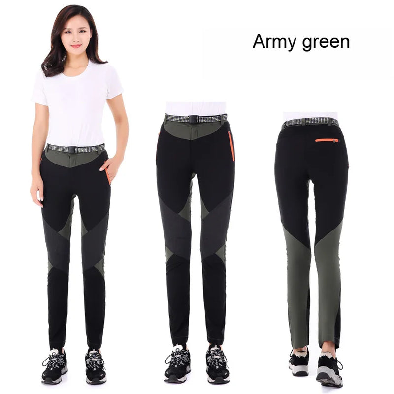 THE ARCTIC LIGHT Outdoor Women Sports Hiking Mountain Climbing Pants Quick Dry Waterproof Windproof Trousers Lady