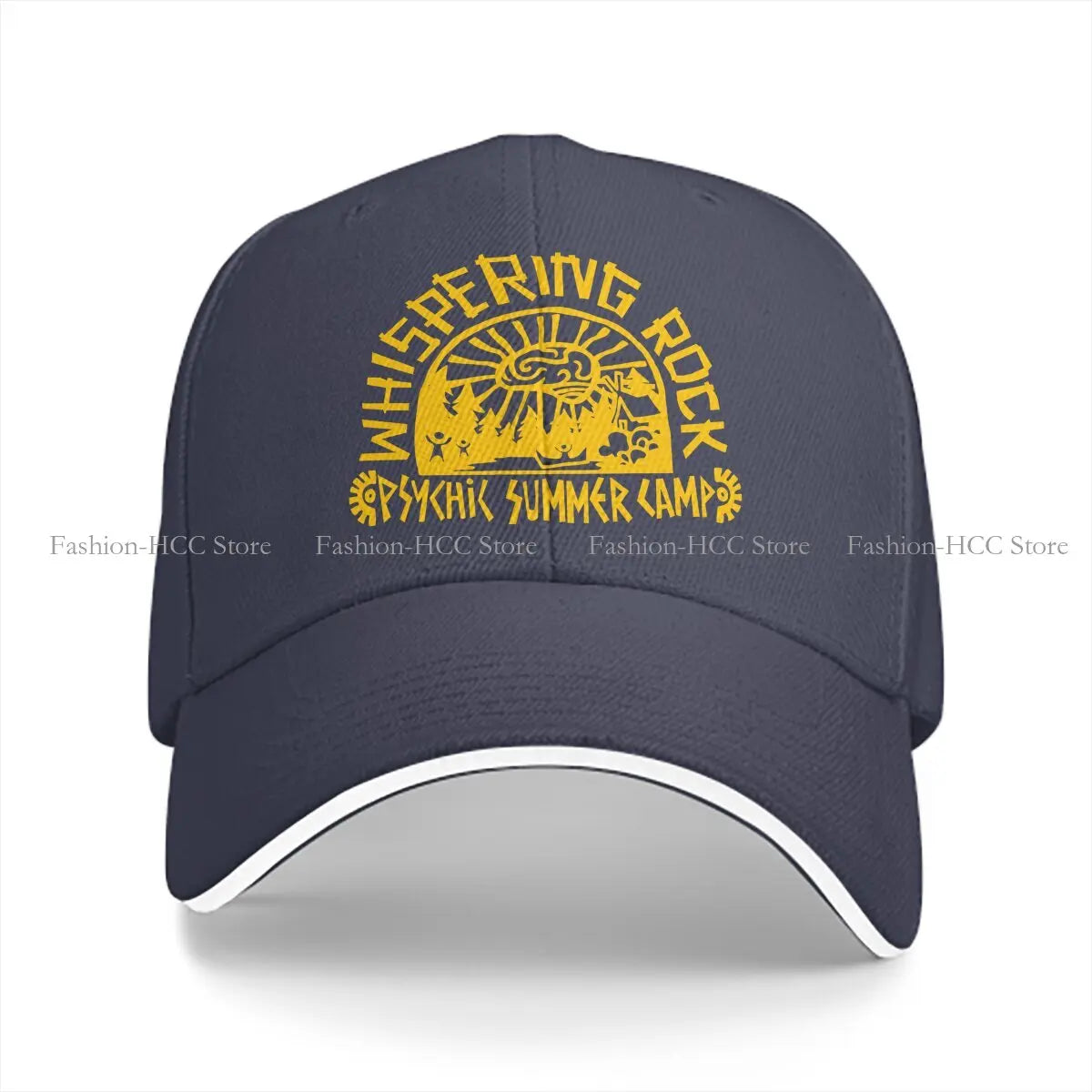 Summer Cap Sun Visor Psychonauts Whispering Rock Psychic Summer Camp Good Quality Print Hip Hop Camp Camping Peaked Hats