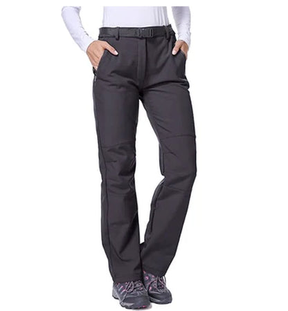 Women Winter Ski Trekking Pants Hiking Snow Autumn Outdoor Soft Shell Thick Cloth Keep Warm Windproof Warm Camping Trousers