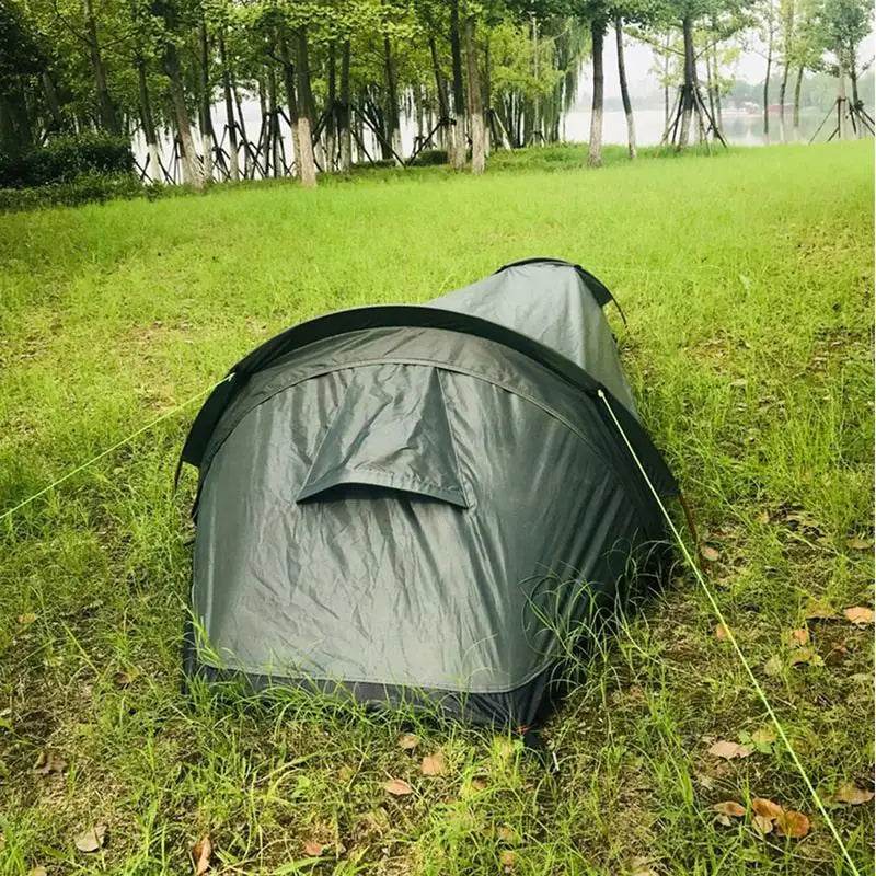 Ultralight Outdoor Camping Tent 1 Person Backpacking Tent Water Resistant Sleeping Bag Cover Bivvy Sack for Outdoor Survival