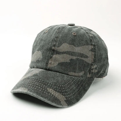 Unisex Hiking Camouflage Tactics Baseball Cap Leaves Jungle Hat Unstructured Cotton 6 Panel