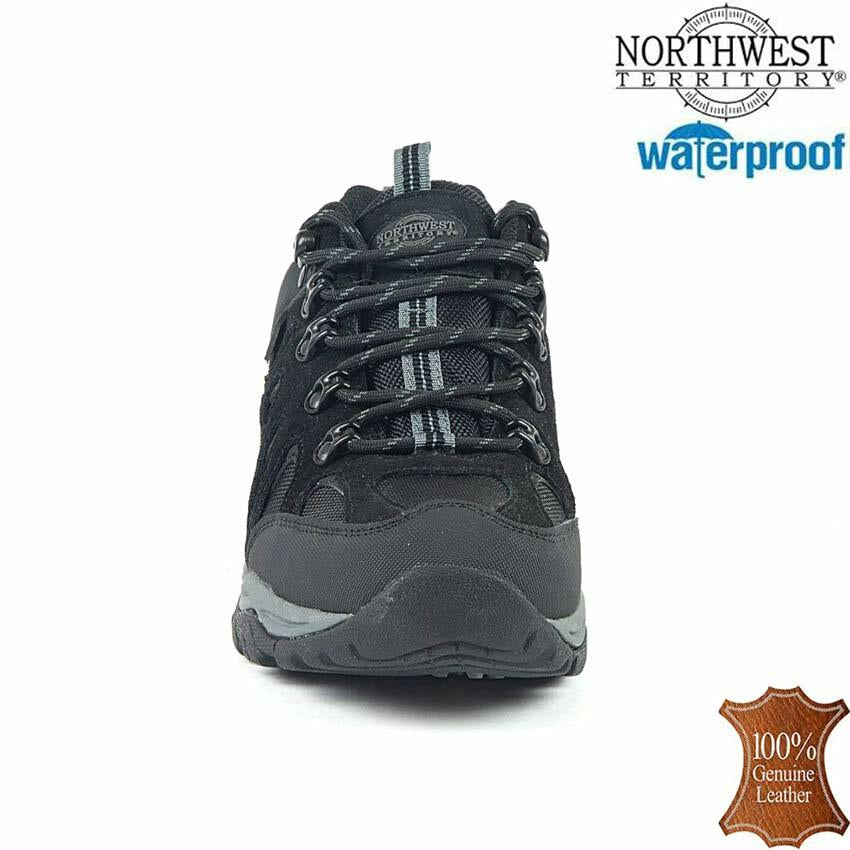 Mens NORTHWEST Leather Walking Hiking Waterproof Ankle Boots Trainers Shoes Size