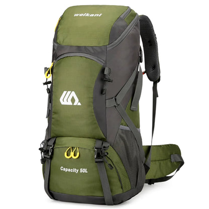 High Capacity Multifunctional Hiking Backpack Men Outdoor Sport Travel Backpack Bag Women 50L Hiking Climbing Fishing Backpack