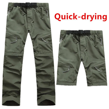 Camping Summer Hiking Fishing New Men'S Quick-Drying Leisure Travel Active Removable Hiking Waterproof Outdoor Sports Pants