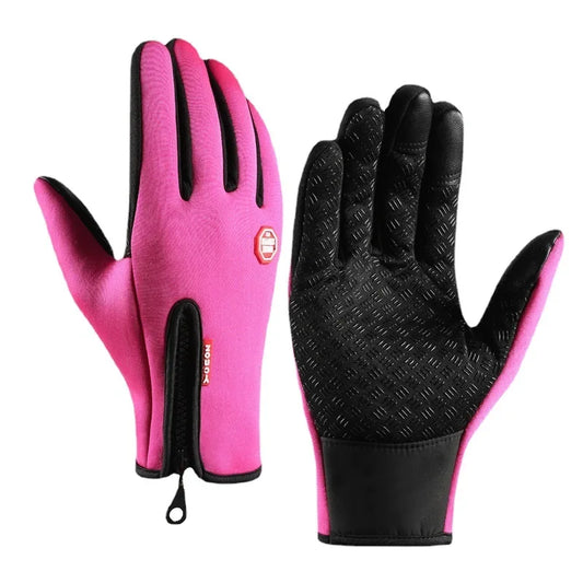 Hiking Gloves Full Finger Windproof Anti-Slip Waterproof Climbing Mount Bicycle Touch Screen Men Hiking Climbing Glove