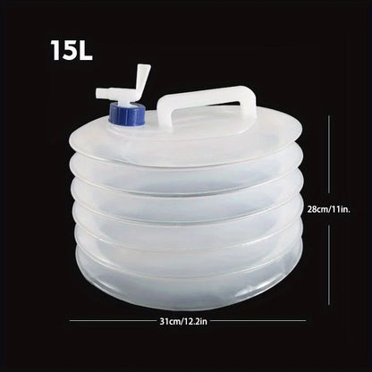 5/10/15L Portable Collapsible Bucket Emergency Water Storage Collapsible Tank Outdoor Camping Hiking Vehicle