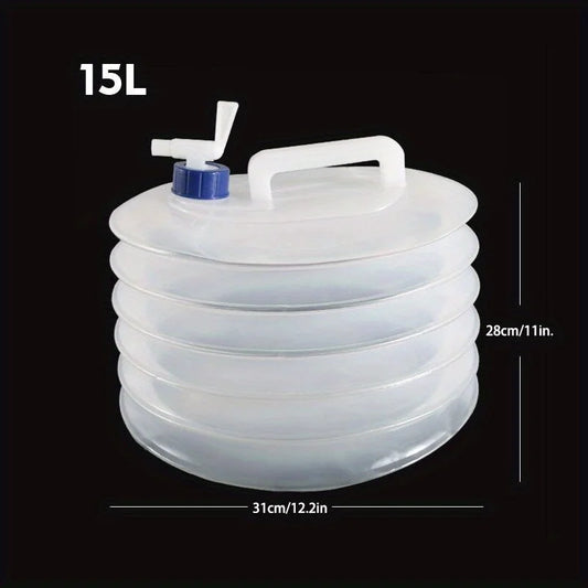 5/10/15L Portable Collapsible Bucket Emergency Water Storage Collapsible Tank Outdoor Camping Hiking Vehicle