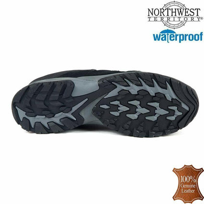Mens NORTHWEST Leather Walking Hiking Waterproof Ankle Boots Trainers Shoes Size