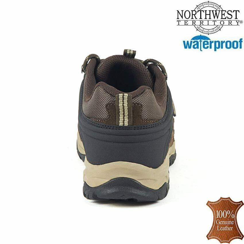Mens NORTHWEST Leather Walking Hiking Waterproof Ankle Boots Trainers Shoes Size