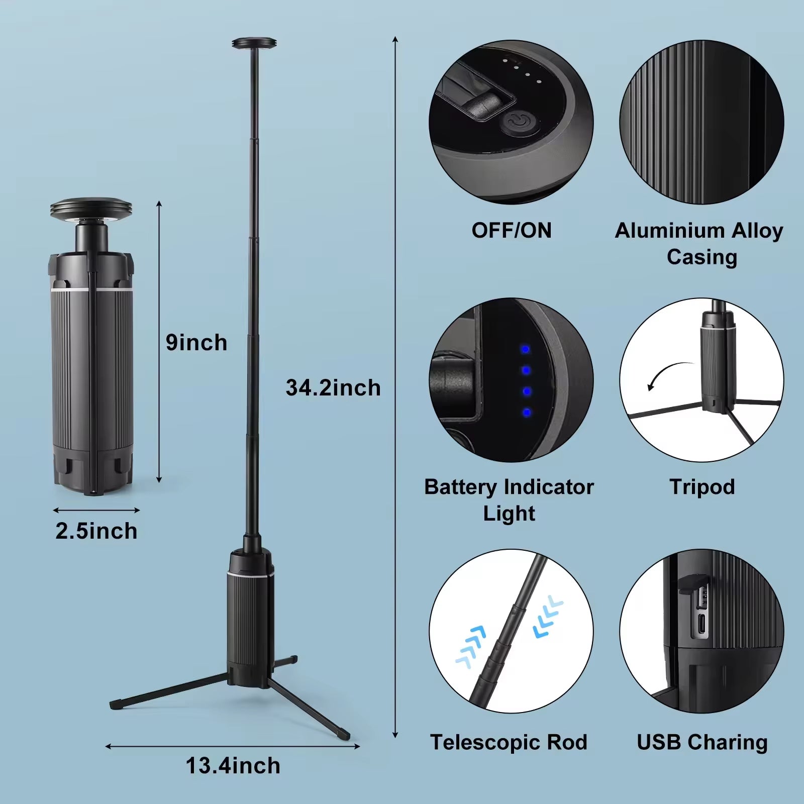 Camping Camping Retractable Outdoor High Brightness Portable Light