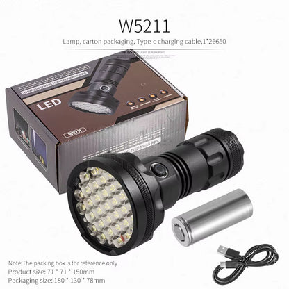 USB Powerfulflashlight Torch Super Bright Rechargeable LED Tactical Torch 18650 Battery Camp Lamp