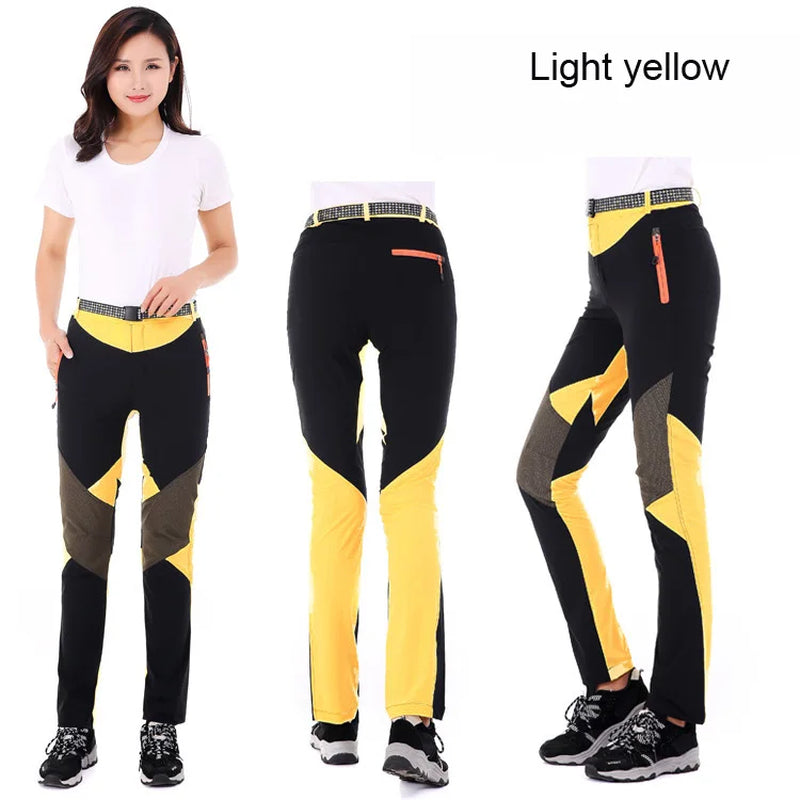 THE ARCTIC LIGHT Outdoor Women Sports Hiking Mountain Climbing Pants Quick Dry Waterproof Windproof Trousers Lady
