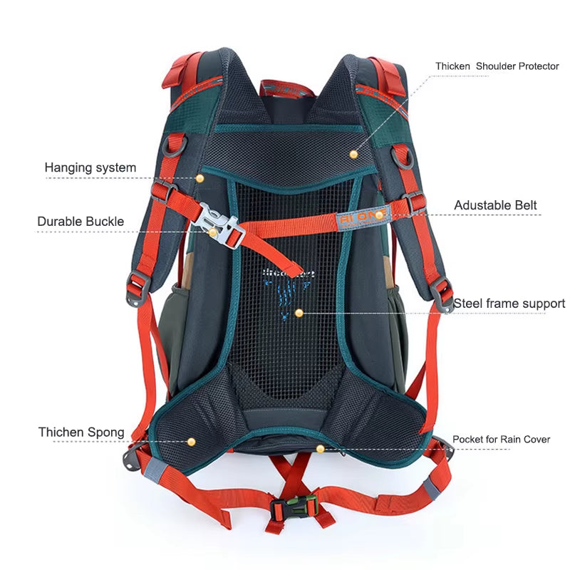 Travel Hiking Backpack Sports Cycling Camping Backpack Rucksack Men Mountaineering Trekking Duffle Bagpack 900D 30L Men Women