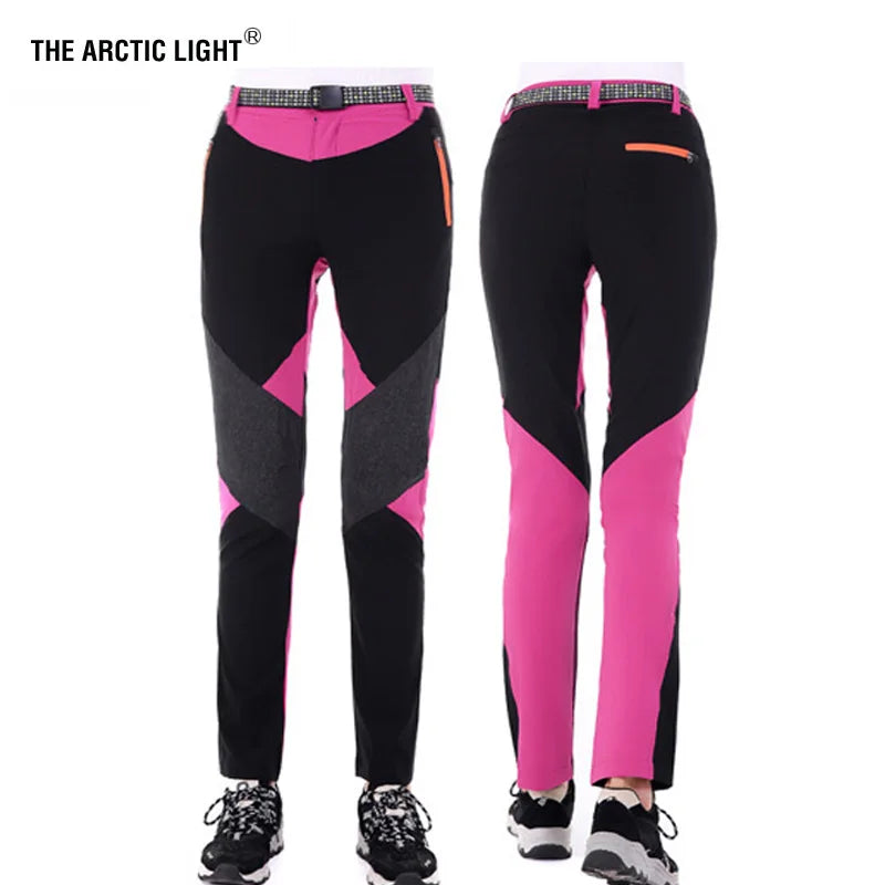 THE ARCTIC LIGHT Outdoor Women Sports Hiking Mountain Climbing Pants Quick Dry Waterproof Windproof Trousers Lady