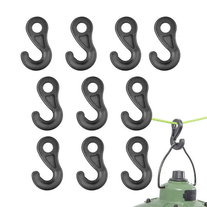 10Pcs Camping Awning Hook Clips Caravan Camper String Light Rope Clamp Tent Hooks Multi-Use RV Traveling Tent Clip Light Hanger